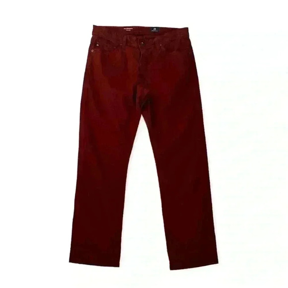 ADRIANO GOLDSCHMIED The Graduate Rich Crimson Twill Pants